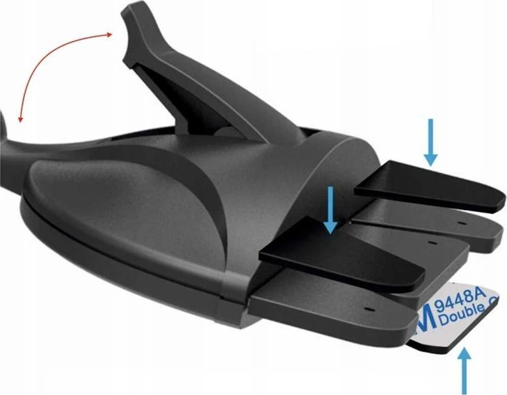 Swissten S-Grip S3-CD1 universalus automobilinis, Juodos spalvos
