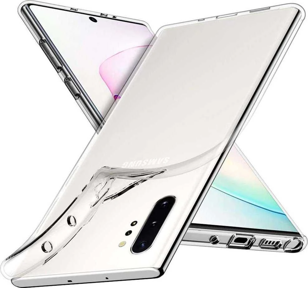 Swissten Clear Jelly Back Case 0,5 mm Silikoninis dėklas, skirtas Samsung Galaxy Note 10 Skaidrus