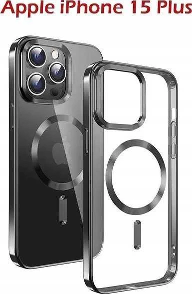 Swissten Clear Jelly Magstick metalinis dėklas, skirtas Apple iPhone 15 Pro