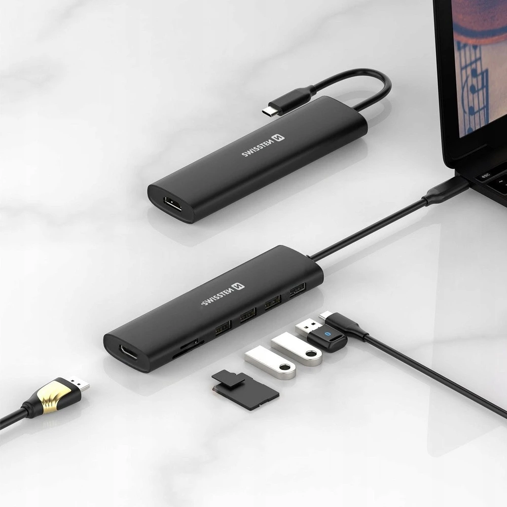 SWISSTEN USB-C HUB 7-IN-1