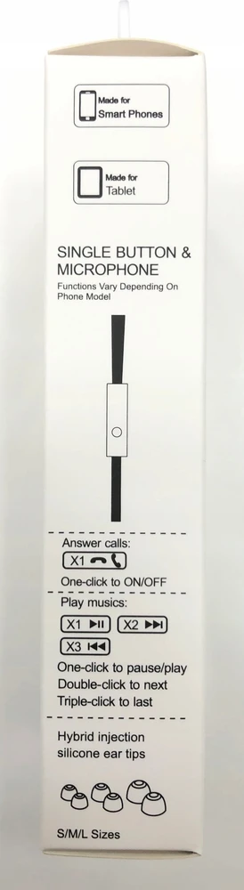 SWISSTEN Dokanałowe Ausinės su mikrofonu do iPhone YS500