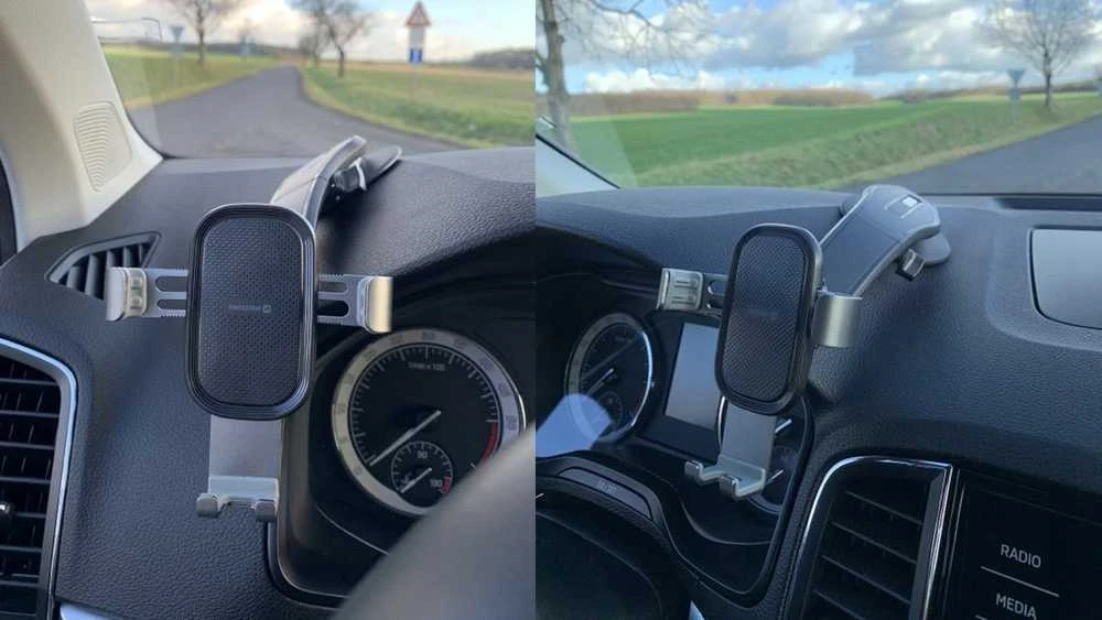 Swissten S-GRIP G1-R1 Metal Age Gravity 360 universalus automobilio skydelio laikiklis įrenginiui