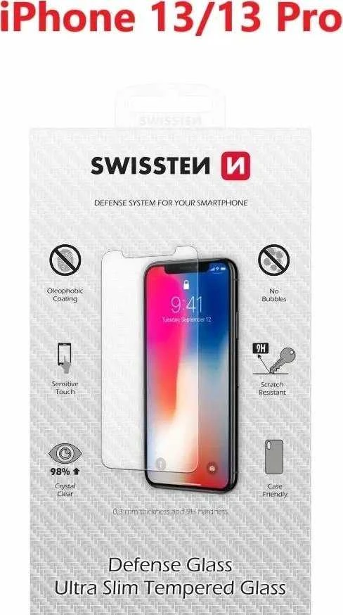 Swissten grūdintas stiklas, skirtas iPhone 13/13 Pro
