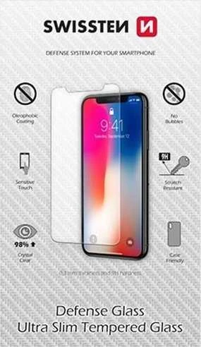 Swissten Swissten grūdinto stiklo ekrano apsauga, pro Apple iPhone SE 2020, juoda, apsauginis stiklas