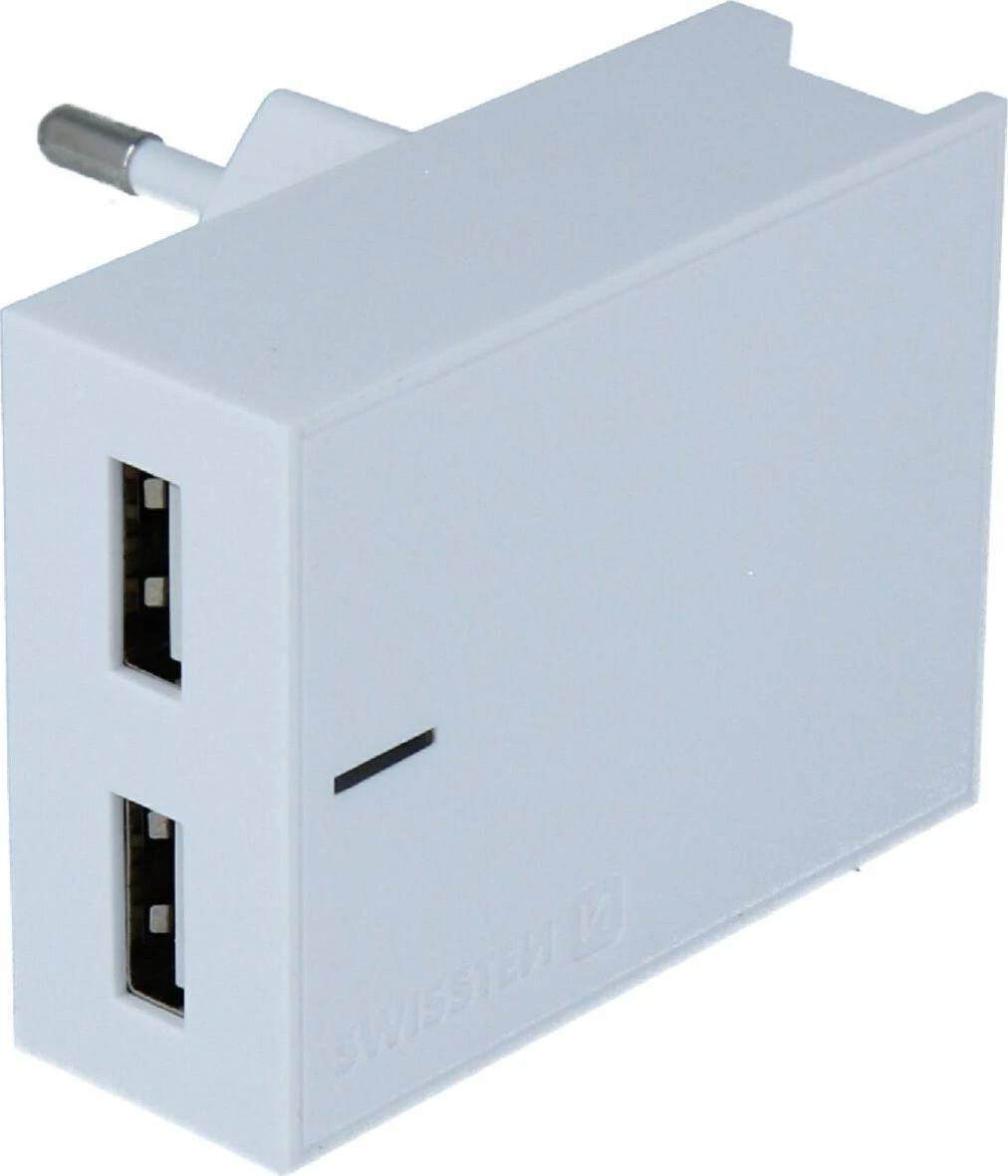Swissten įkroviklis 2x USB-A 3 A (22047000)