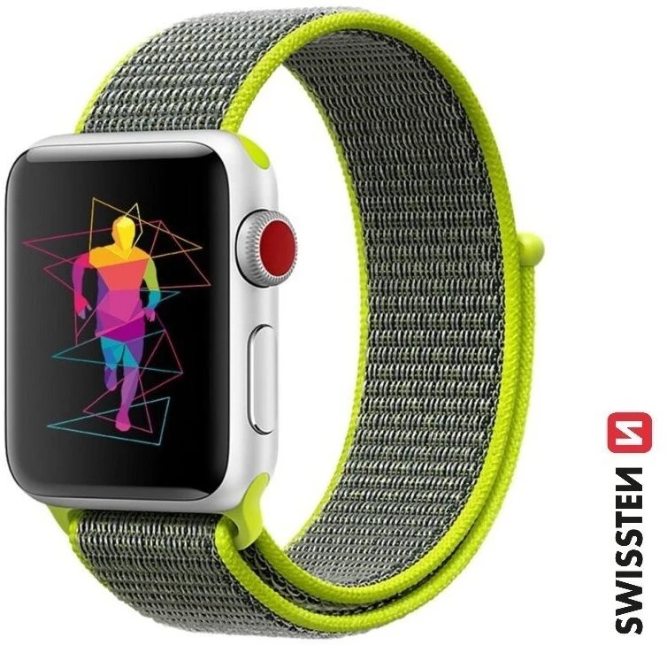 Swissten nailono apyrankė, skirta Apple Watch 42 / 44 / 45 / 49 mm