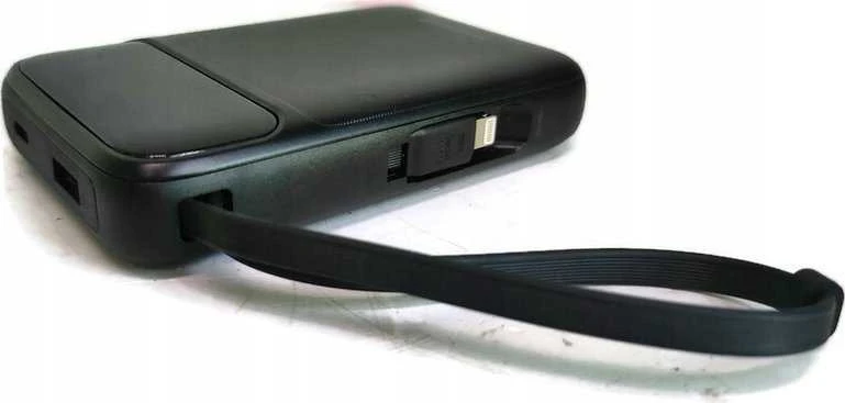 Swissten Power Bank 10000 mAh 20W su įmontuotais USB-C ir Lightning laidais (suderinamas su MagSafe)