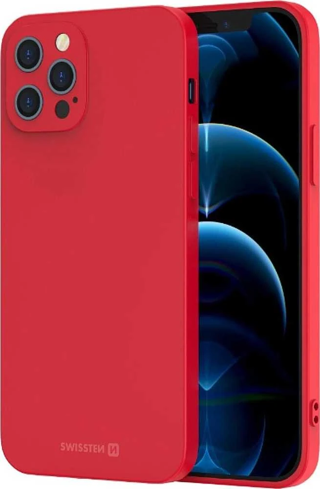 Dėklas Swissten Soft Joy Case iPhone 14 Plus - Raudona