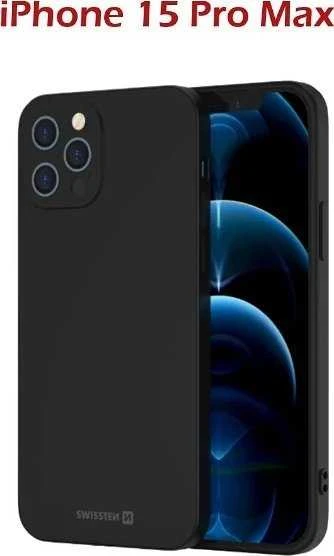 Swissten „Soft Joy“ silikoninis dėklas, skirtas „Apple iPhone 15 Pro Max“.