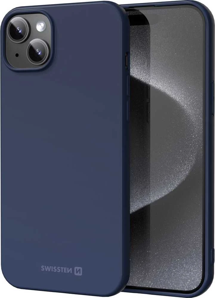 SWISSTEN SOFT JOY dėklas, skirtas Apple iPhone 15 Plus mėlynas
