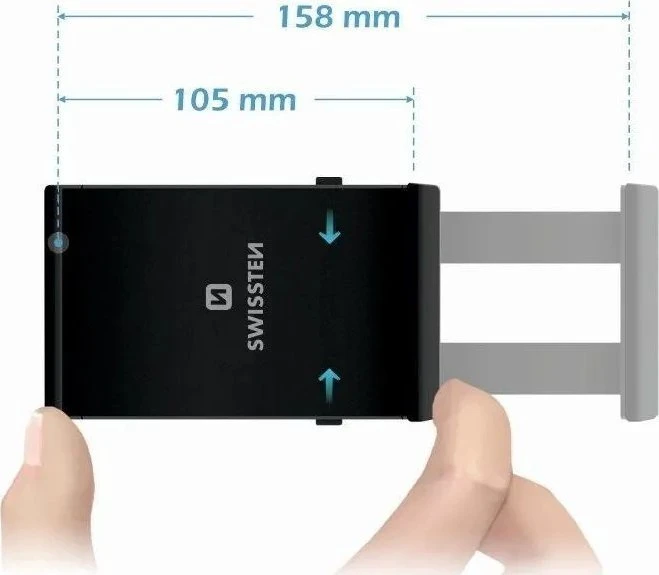 Laikiklis Swissten S-Grip T1-CD1 juodas