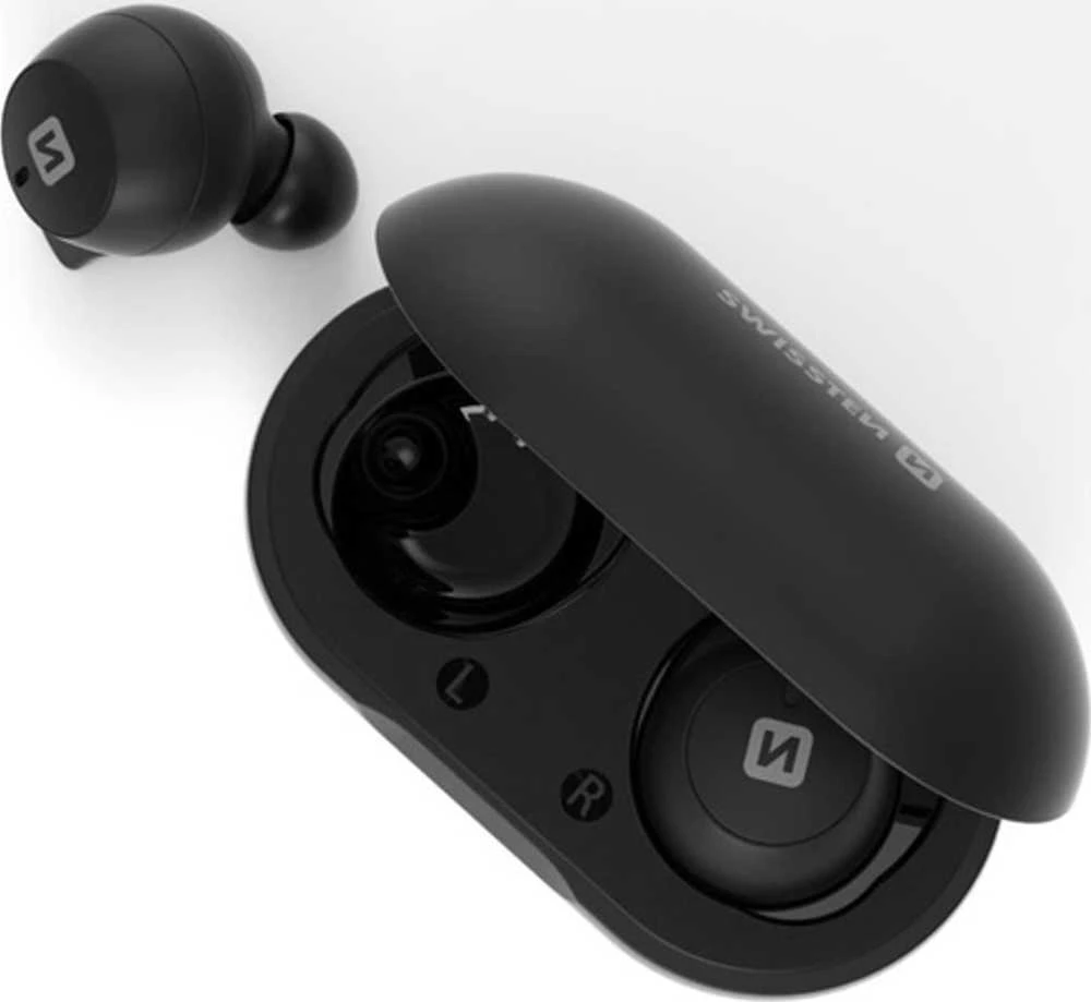 Ausinės Swissten Swissten TWS Stonebuds, laisvų rankų įranga, juoda, 2.0, bluetooth