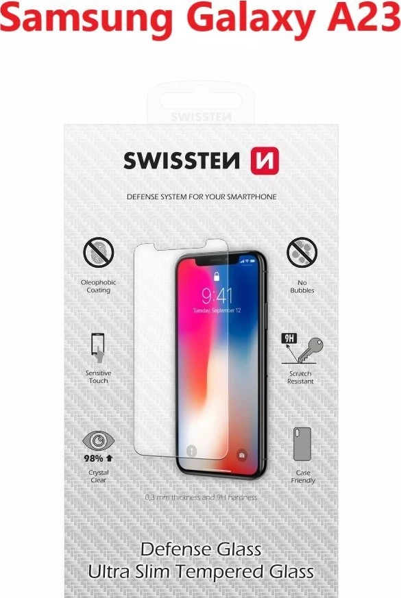 Swissten Swissten Ultra Slim Tempered Glass Premium 9H Aizsargstikls Samsung Galaxy A23
