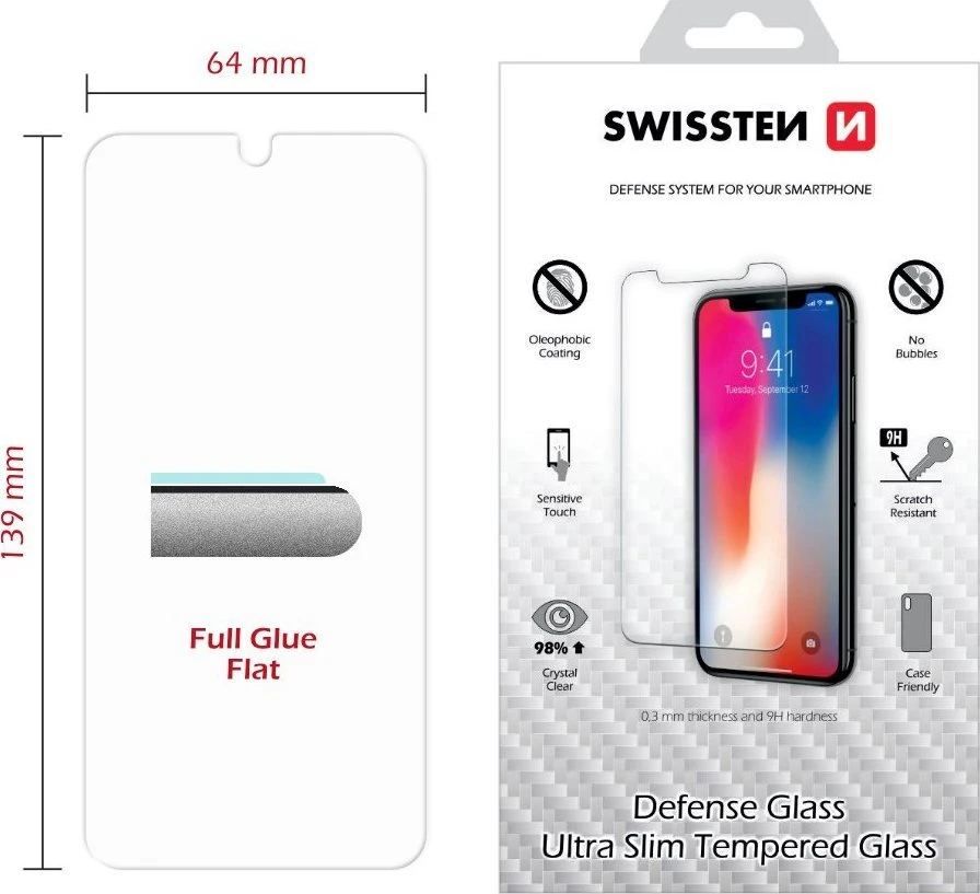 Swissten Ultra Slim grūdintas stiklas Apple iPhone 16 Plus
