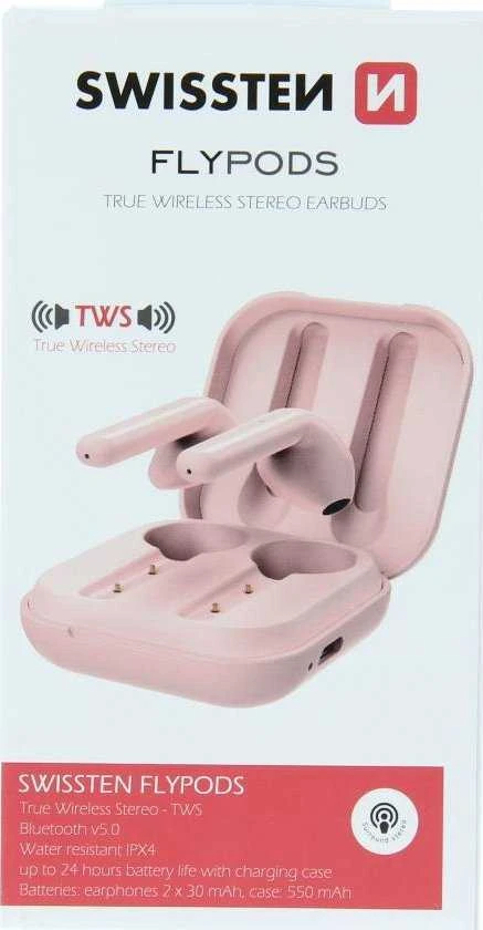 „Swissten TWS FlyPods“ „Bluetooth“ stereo ausinės su mikrofonu