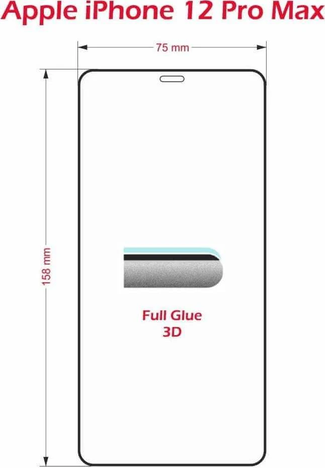 Swissten Ultra Durable Full Face grūdintas stiklas Apple iPhone 12 PRO MAX Juodas