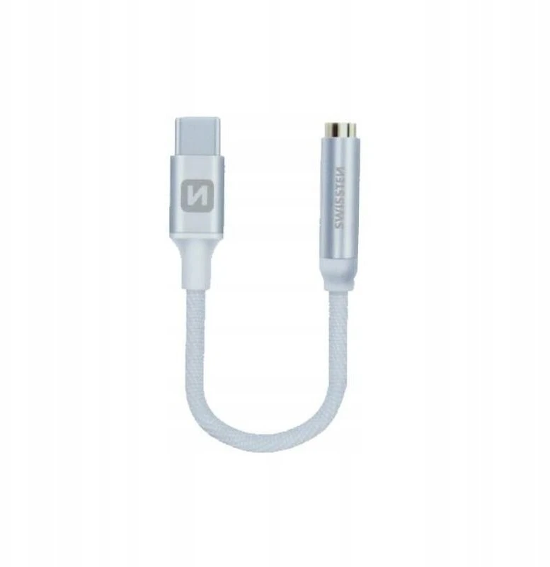 Swissten USB-C į 3,5 mm adapteris su pintu laidu