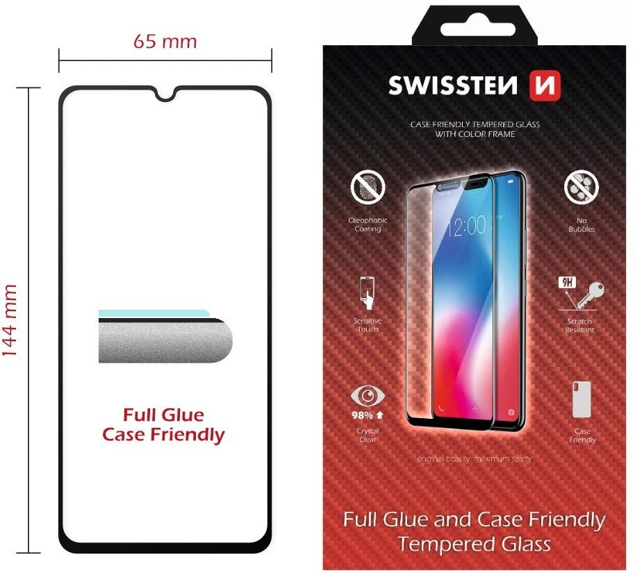 „Swissten“ viso veido spalvotas rėmelis grūdintas stiklas Apple iPhone 17 Air