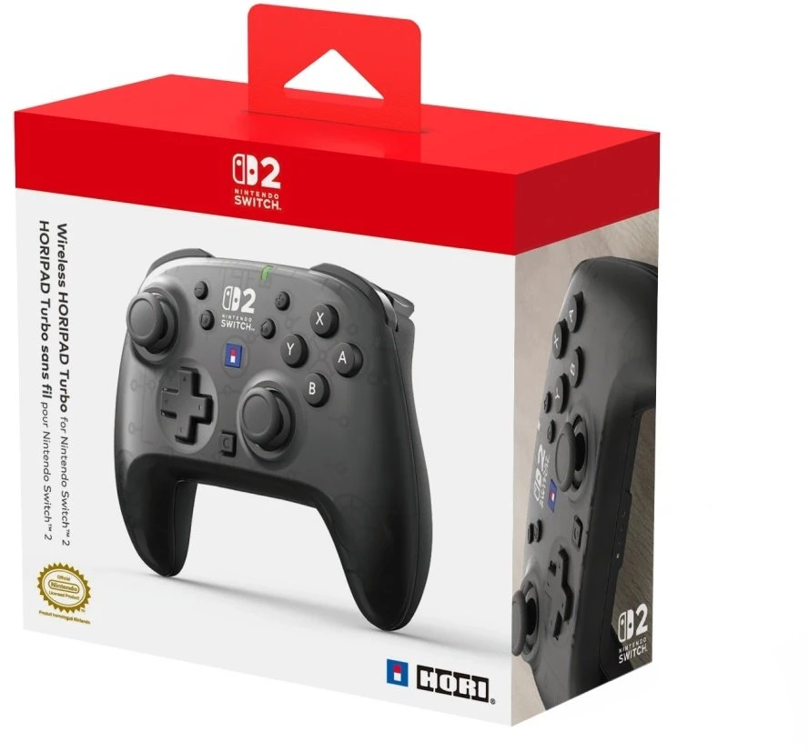 Pad belaidis HORIPAD Turbo do Switch 2 Juodas (HRSS0101)