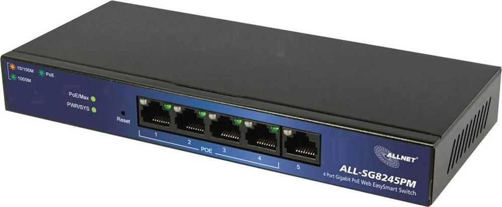Šakotuvas Nezatříděno 5P ALLNET ALL-SG8245PM POE+ M