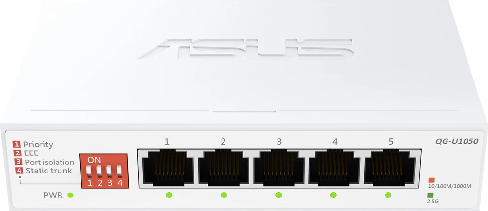 Šakotuvas Asus | QG-U1050 | Komutatorius, 5 prievadų | Nevaldomas | Stalinis kompiuteris
