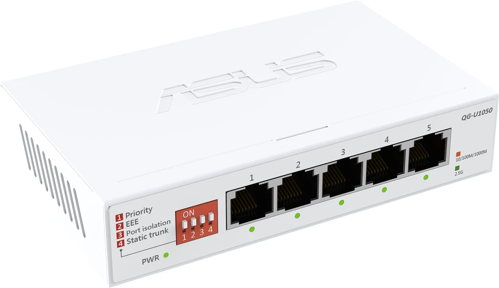 Šakotuvas Asus | QG-U1050 | Komutatorius, 5 prievadų | Nevaldomas | Stalinis kompiuteris