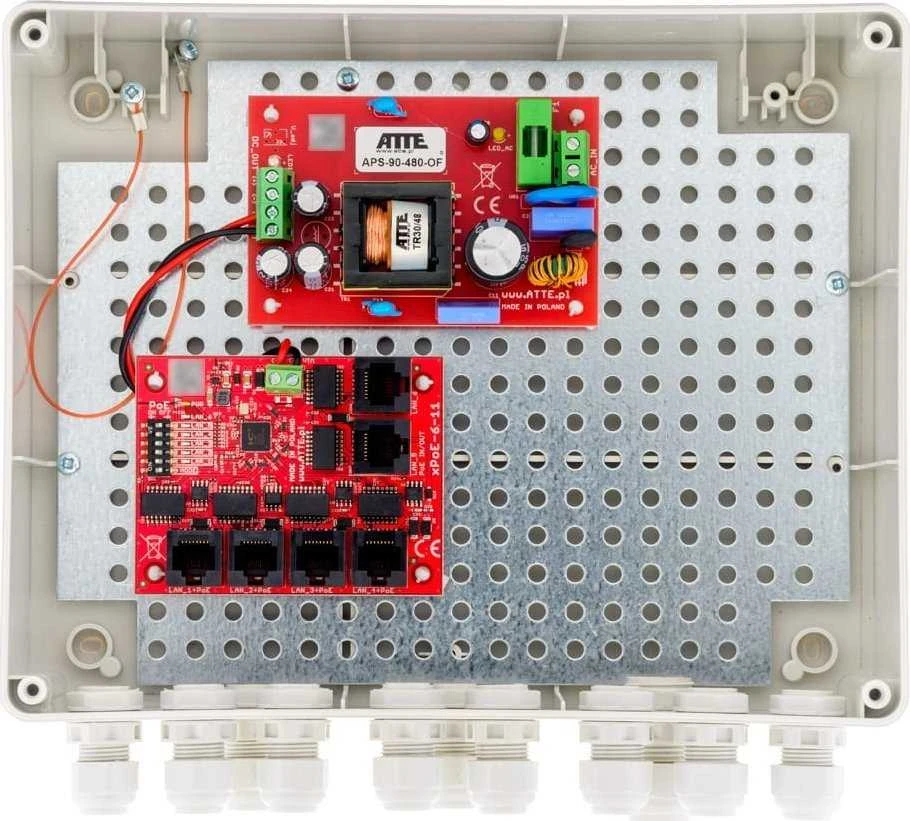 Šakotuvas SWITCH POE IP-5-11-L2 5 PRIEVADŲ ATTE