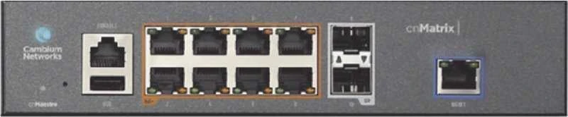 Šakotuvas Switch Cambium Networks Cambium Networks cnMatrix EX1010-P Valdomas L2/L3 Gigabit Ethernet (10/100/1000) PoE palaikymas 1U Juodas