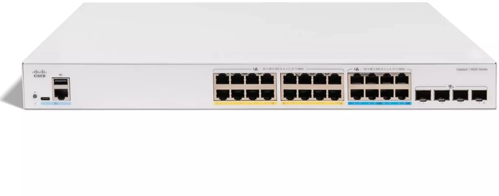 Šakotuvas Cisco CATALYST 1300X 8-PORT 5GE - 16-PORT GE UPOE 4X10G SFP+