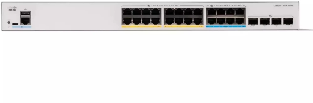 Šakotuvas Cisco CATALYST 1300X 8-PORT 5GE - 16-PORT GE UPOE 4X10G SFP+
