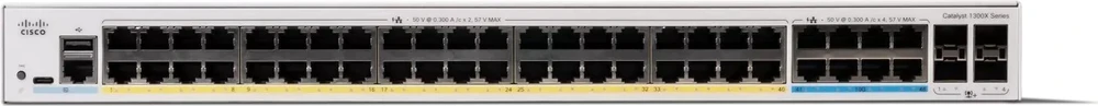 Šakotuvas Cisco CATALYST 1300X 8-PORT 5GE - 40-PORT GE UPOE 4X10G SFP+