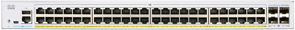 Šakotuvas Switch Cisco CBS350-48P-4X-EU-RF (Atnaujinta)