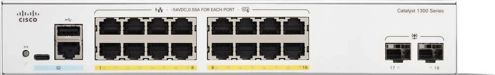 Šakotuvas Cisco Catalyst C1300-16P-2G