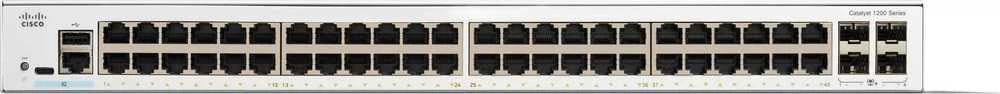 Šakotuvas Cisco CATALYST 1200 48-PORT GE 4X10G - SFP+