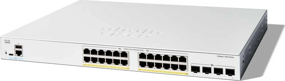 Šakotuvas Cisco CATALYST 1300 24-PORT GE FULL - POE 4X10G SFP+
