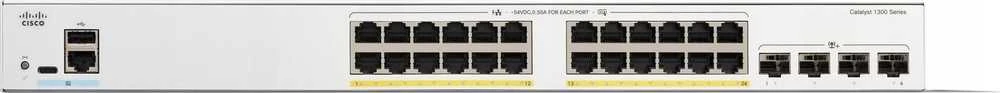 Šakotuvas Cisco CATALYST 1300 24-PORT GE FULL - POE 4X10G SFP+