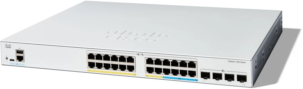 Šakotuvas Cisco CATALYST 1300 8-PORT 2.5GE - 16-PORT GE POE 4X10G SFP+