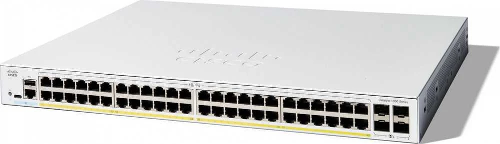 Šakotuvas Cisco CATALYST 1300 48-PORT GE FULL - POE 4X10G SFP+