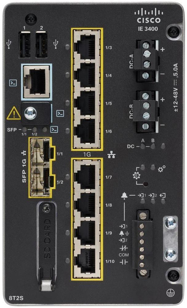 Šakotuvas Cisco CATALYST IE3400 RUGGED SERIJA - MODULINĖ SISTEMA NE