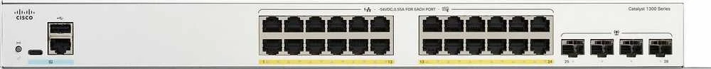 Šakotuvas „Cisco Catalyst C1300-24P-4G“