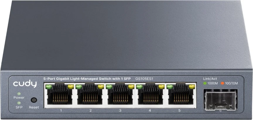 Šakotuvas SWITCH GS105ES1 5-PORTOWY CUDY