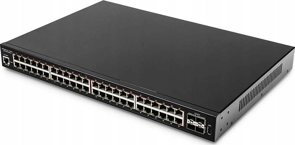 Šakotuvas Cudy GS2048PS4 Valdomas L2 Gigabit Ethernet (10/100/1000) Maitinimas per Ethernet (PoE) Juodas