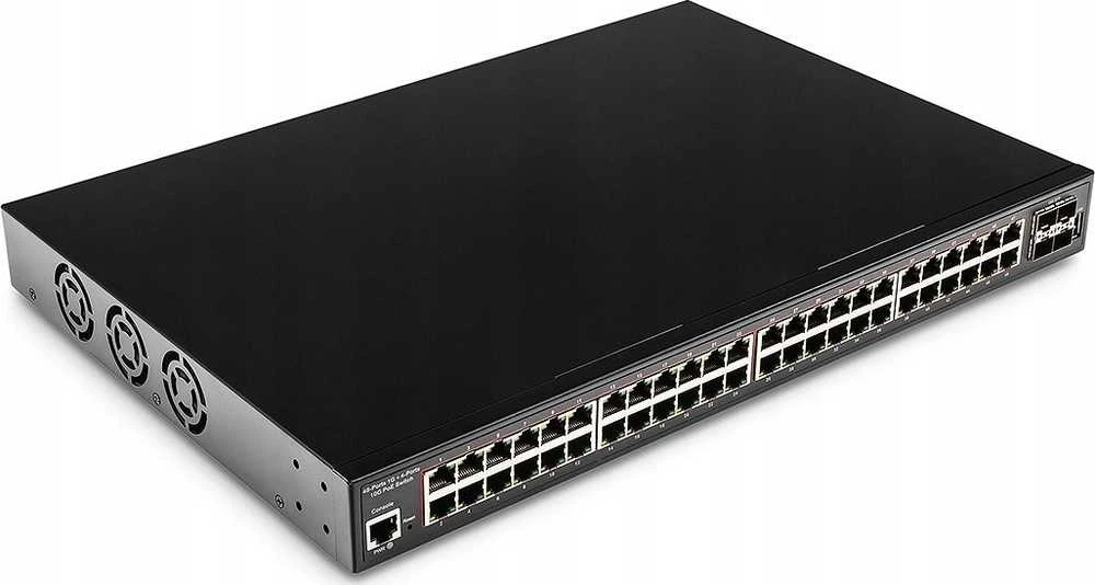 Šakotuvas Cudy GS2048PS4 Valdomas L2 Gigabit Ethernet (10/100/1000) Maitinimas per Ethernet (PoE) Juodas