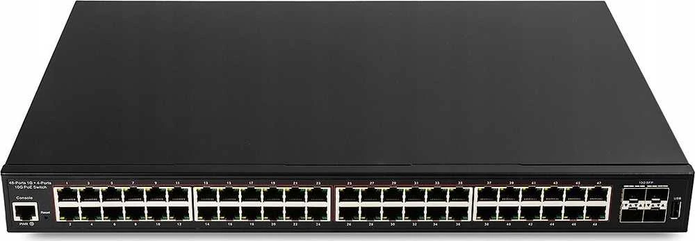 Šakotuvas Cudy GS2048PS4 Valdomas L2 Gigabit Ethernet (10/100/1000) Maitinimas per Ethernet (PoE) Juodas