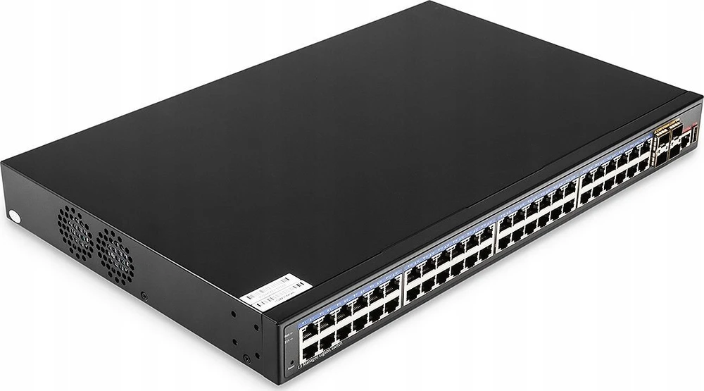 Šakotuvas Valdomas Komutatorius - Cudy GS5048S4 L3 Gigabit Ethernet 48 Prievadai Juodas