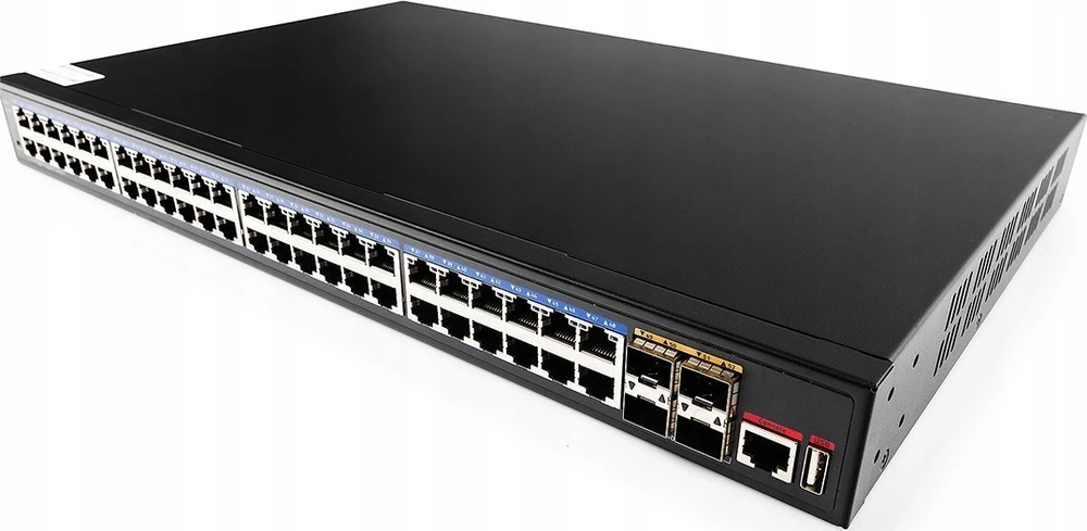 Šakotuvas Valdomas Komutatorius - Cudy GS5048S4 L3 Gigabit Ethernet 48 Prievadai Juodas