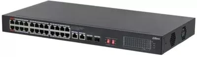 Šakotuvas Dahua Technology Komutatorius POE S3228-24GT-375 24 prievadų + 2x įėjimo kanalai + 2x SFP DAHUA