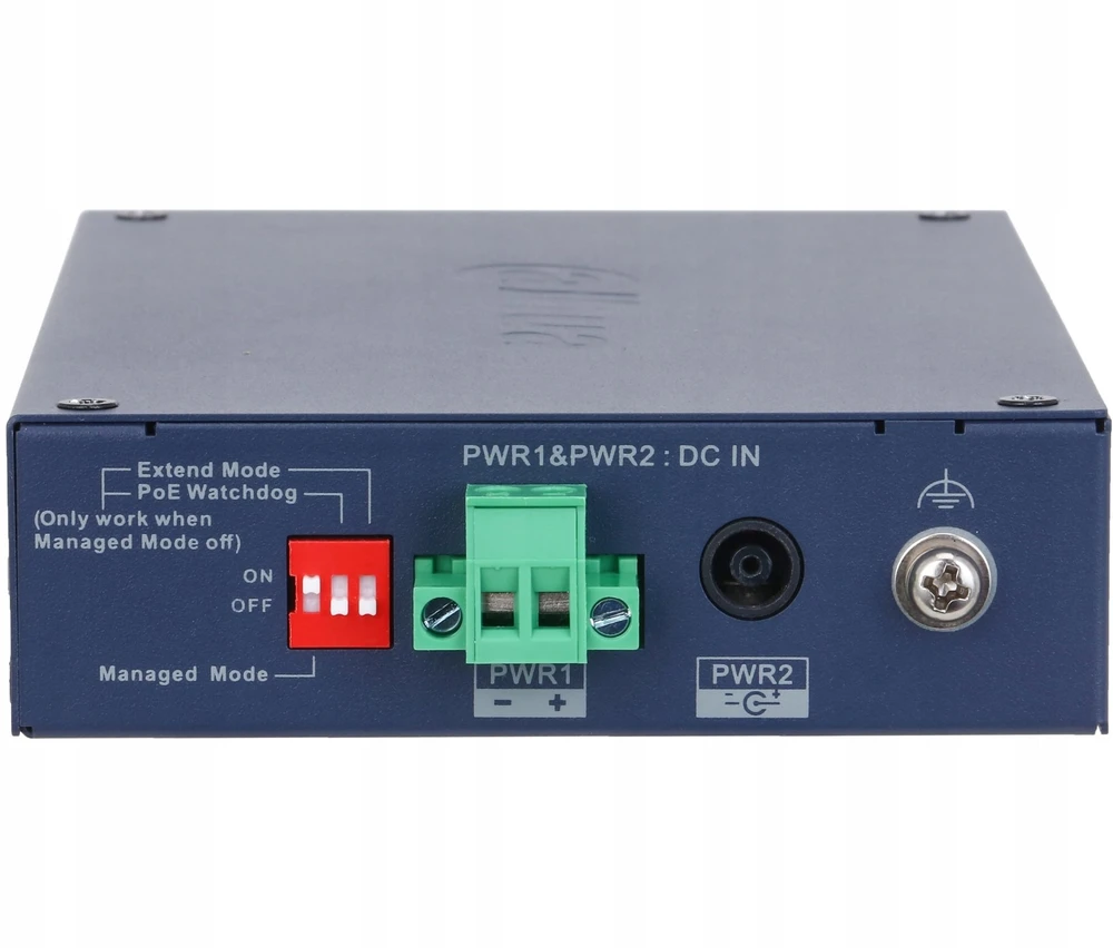 Šakotuvas Dahua Technology CHS4106-4ET-60 valdomas L2 „Fast Ethernet“ (10/100) tinklo jungiklis su PoE palaikymu, stalinis, mėlynas