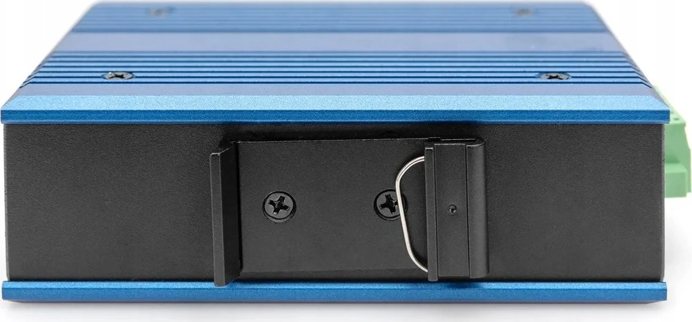 Šakotuvas DIGITUS Switch Ind. 4-Port 10/100 30W PoE Nevaldoma mėlyna