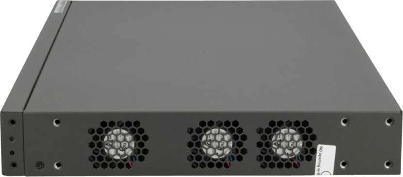 Šakotuvas FBH FiberHome S4820-28T-X-PE-AC tinklo komutatorius Valdomas L2/L3 Gigabit Ethernet (10/100/1000) Maitinimas per Eternetą (PoE) 1U Juoda, Pilka
